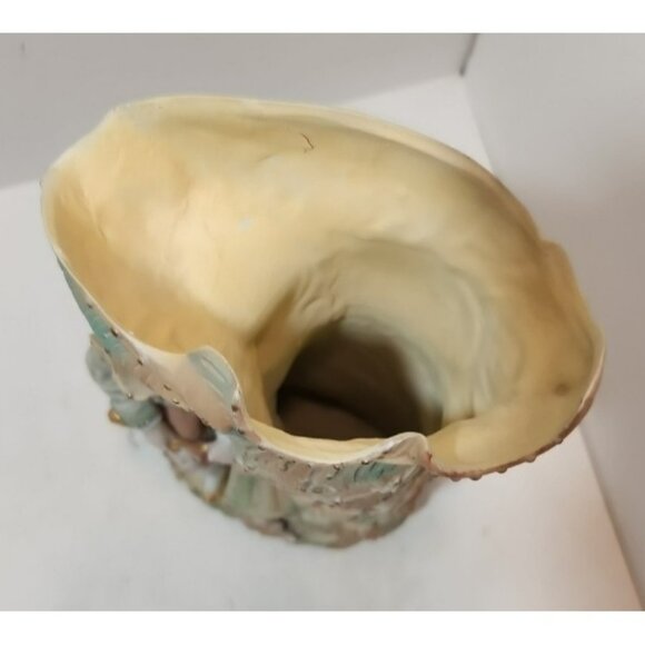 Antique 19th Century French Bisque Porcelain Victorian Man Spill Vase Figurine - Picture 3 of 16